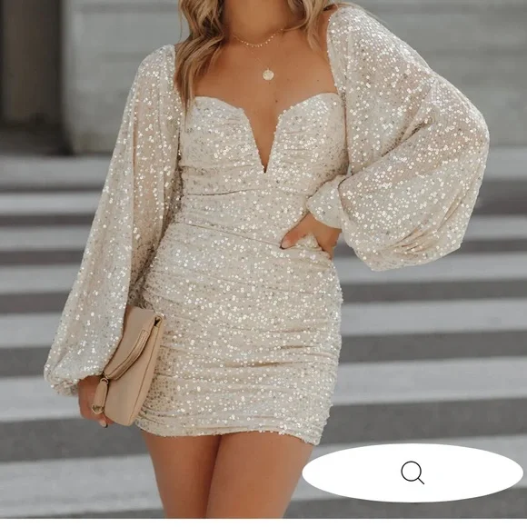 luxxel sequin dress NWT Luxxel Sequins Cut Out Maxi Dress